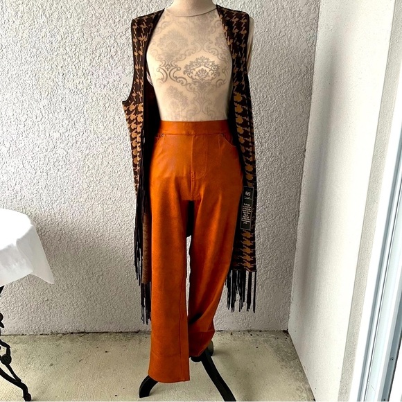 DG2 by Diane Gilman Coated Knit Pull-On Slim Pant Size MP NWT - Picture 1 of 14